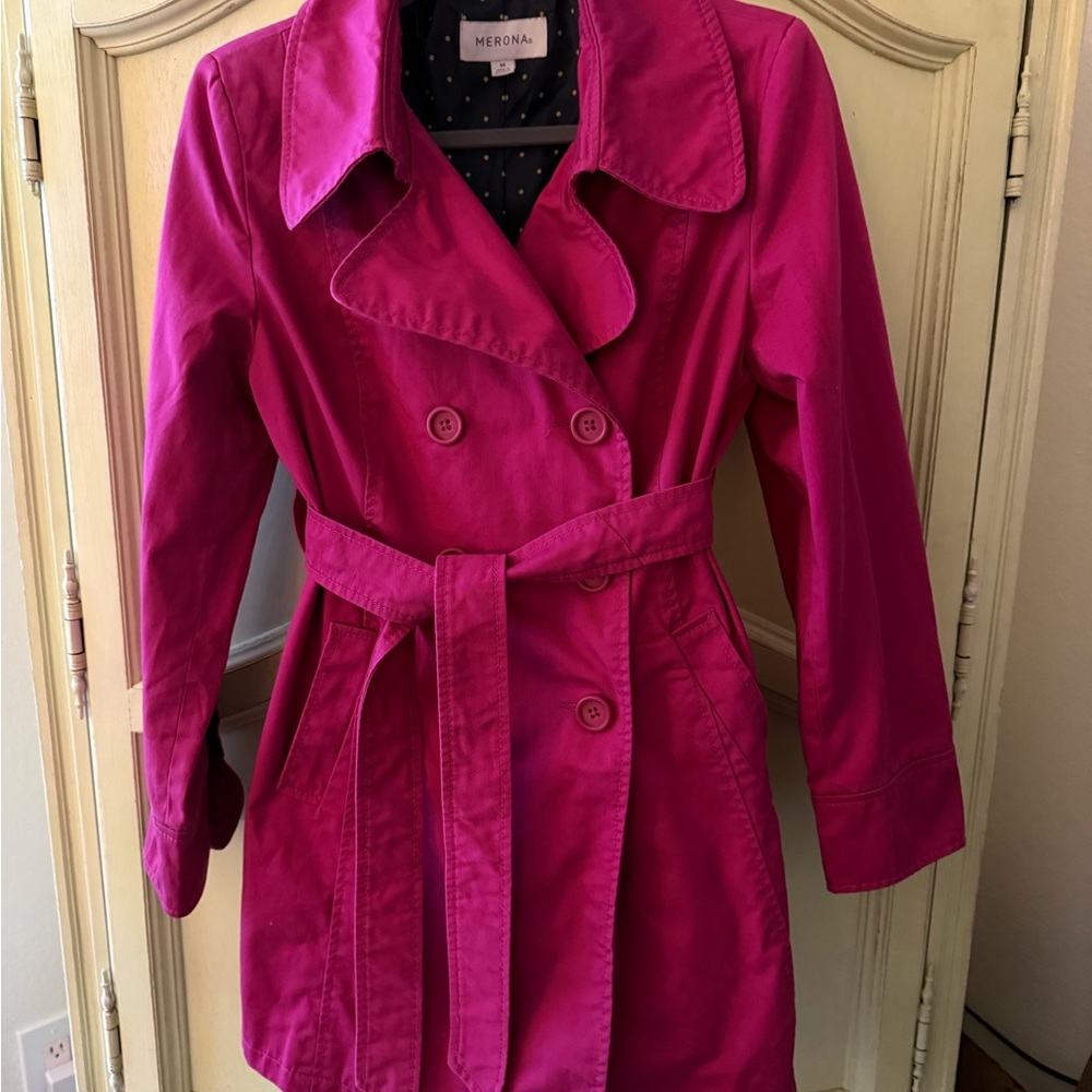 Merona Women's Pink Trench Coat
